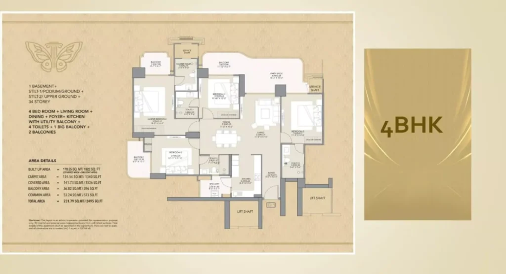 Gaur Chrysalis 4BHK
